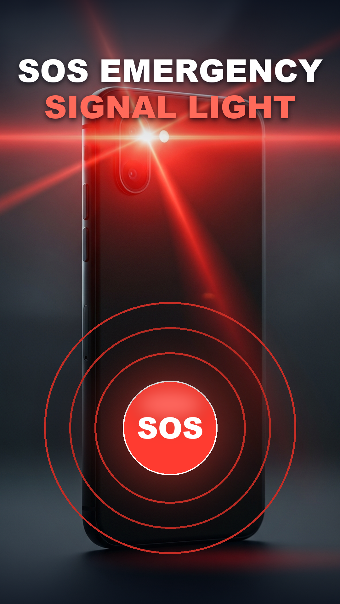 SOS emergency signal light button